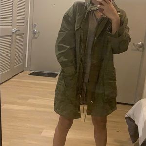Olive green coat